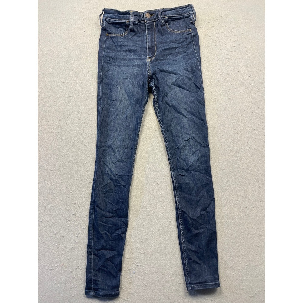 Hollister High-Rise Jean Legging Advanced Stretch Dark Wash 3S W26 L26 Women